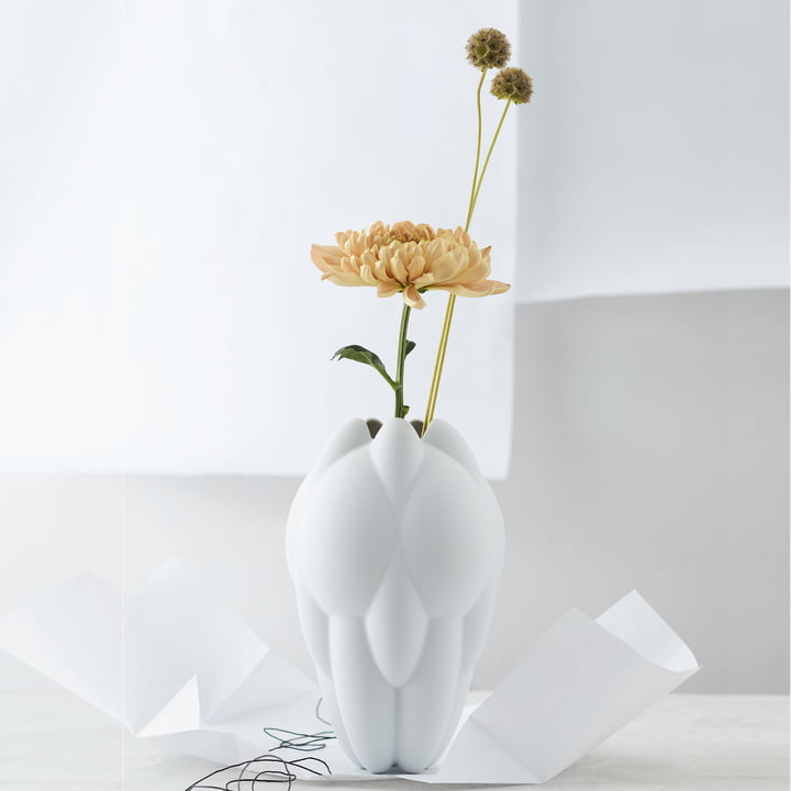 Core Vase von Rosenthal in Weiß