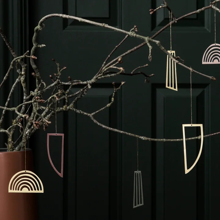 Ferm Living - Christbaumschmuck-Ornamente, Messing