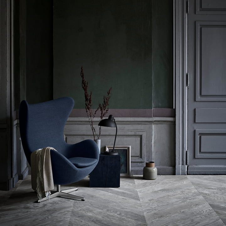 Egg Chair von Fritz Hansen in blau (FH 6001)