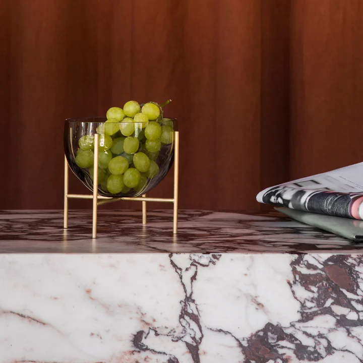 Échasse Schale S von Audo in smoke