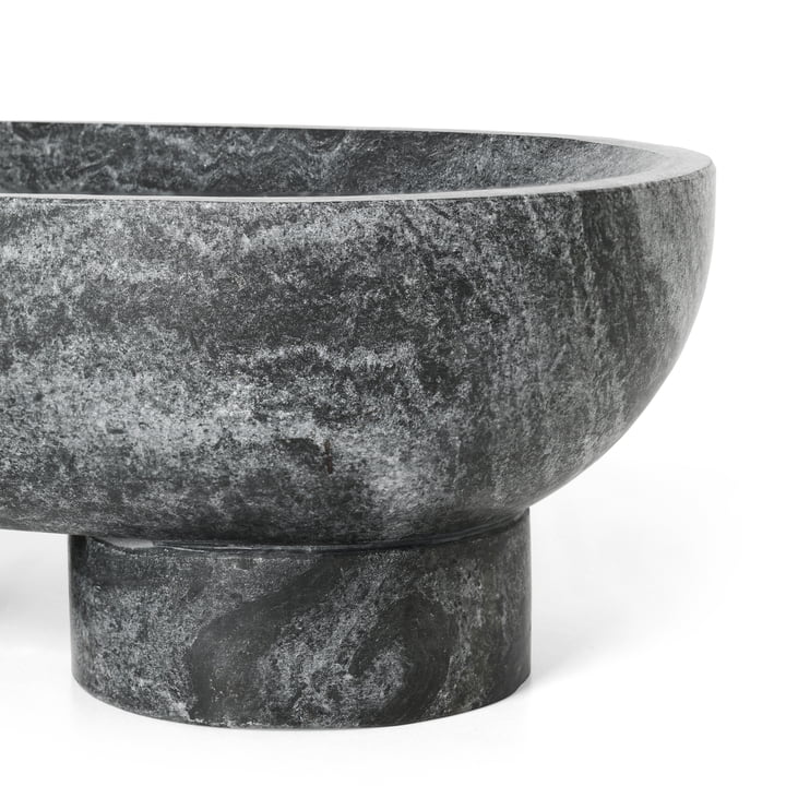 Alza Schale von ferm Living in Marmor schwarz