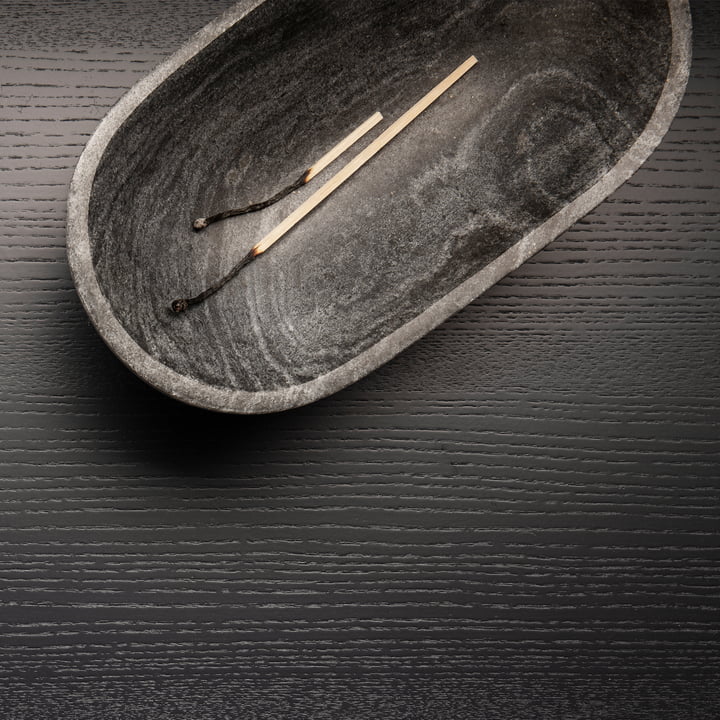 Alza Schale von ferm Living in Marmor schwarz