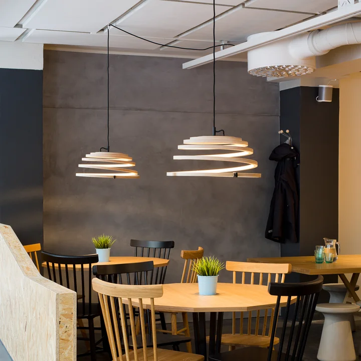 Aspiro 8000 LED-Pendelleuchte Ø 50 cm von Secto in Birke