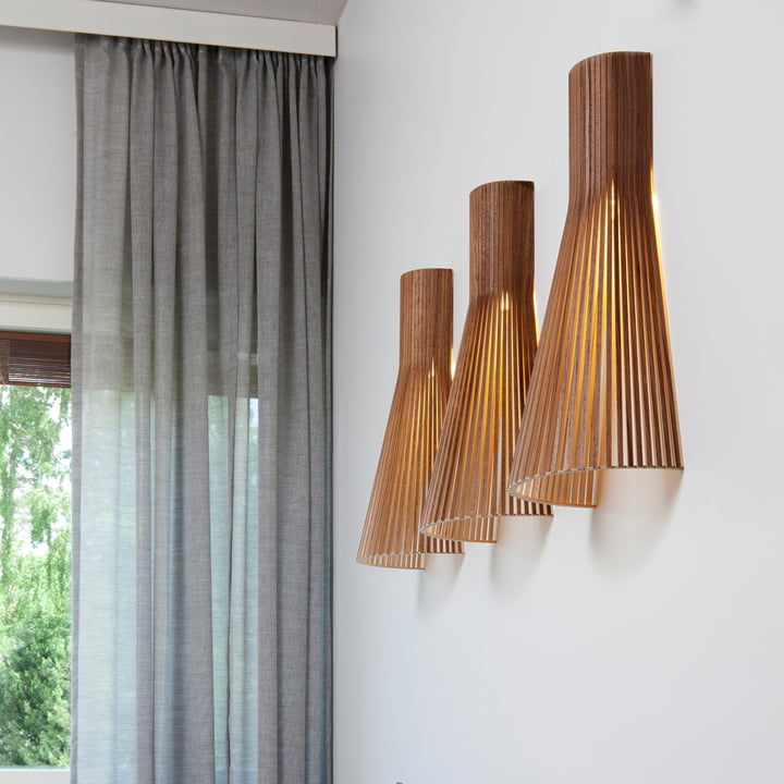 Secto Small 4231 Wandleuchte von Secto in Walnuss