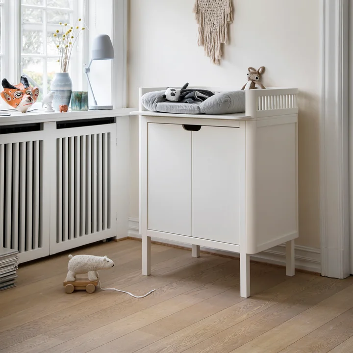 Wickelkommode von Sebra in weiß