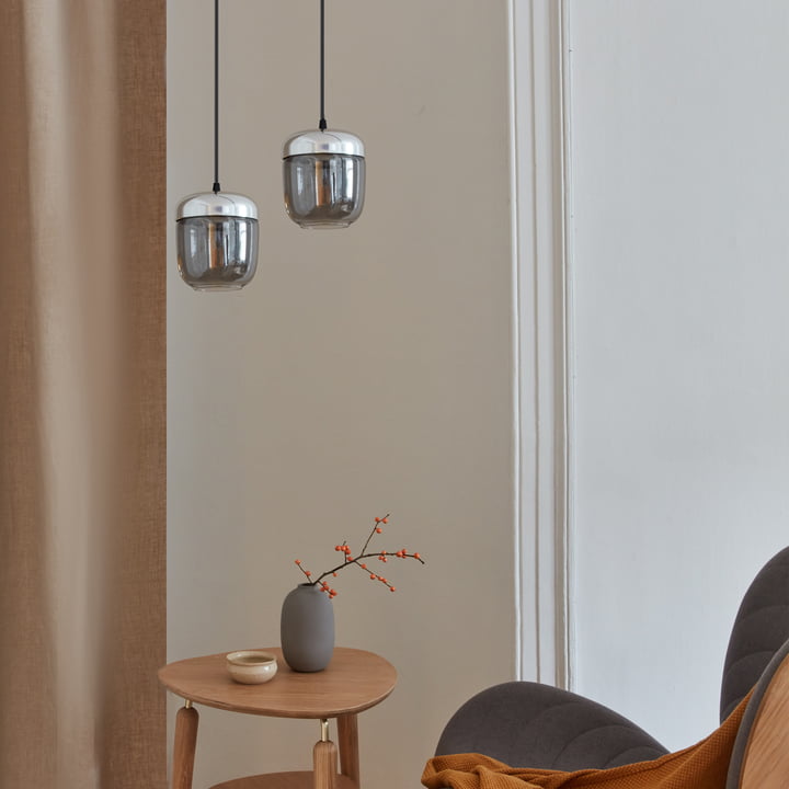 Acorn Leuchte von Umage in Stahl poliert / smoked