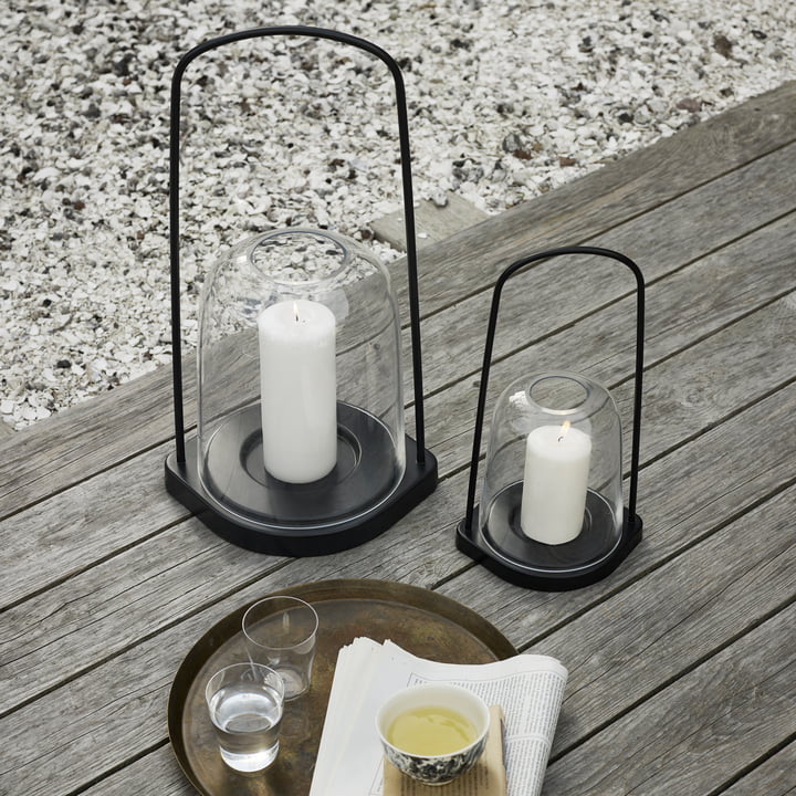 Bell Windlichter von Skagerak in anthrazit