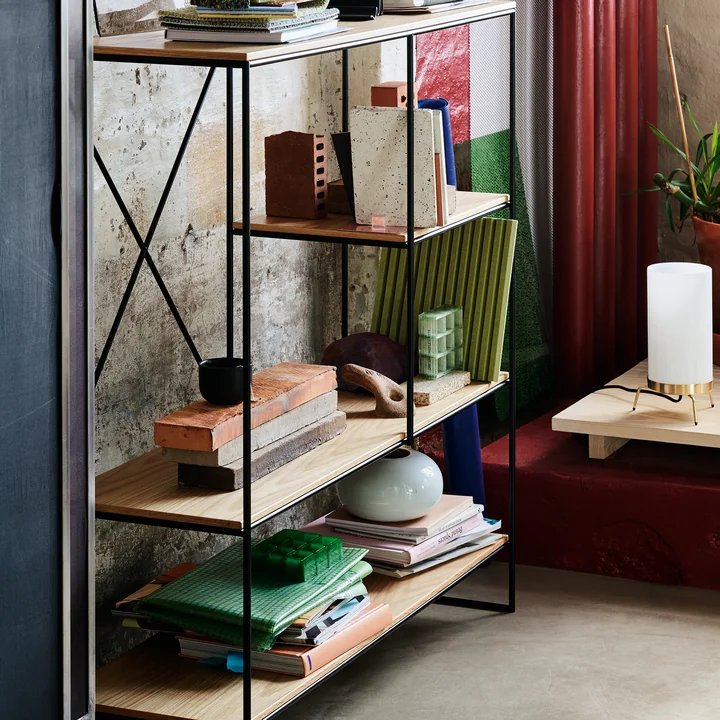 Planner Regal medium von Fritz Hansen in Eiche / schwarz