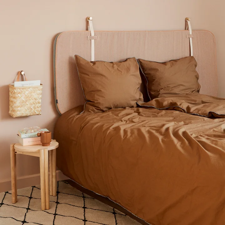 Bett Kopfteil 180 cm von OYOY in dunkelgrau / karamell