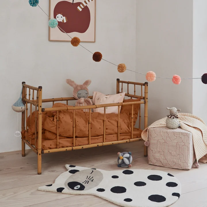 Kinderteppich 90 x 63 cm Zorro Cat von OYOY