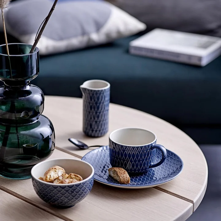 Glas-Vase Ø 14,5 x H 25 cm von Bloomingville in grün