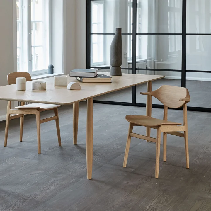 Buffalo Stuhl, NY11 Dining Chair und Oku Esstisch von Norr11