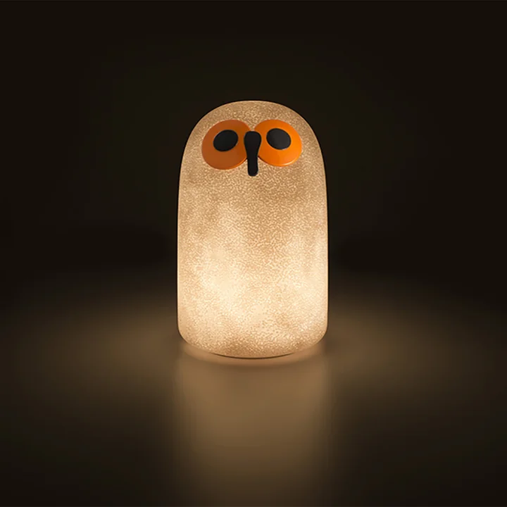 Linnut Sulo S Akku-Tischleuchte (LED) von Magis in weiß / orange