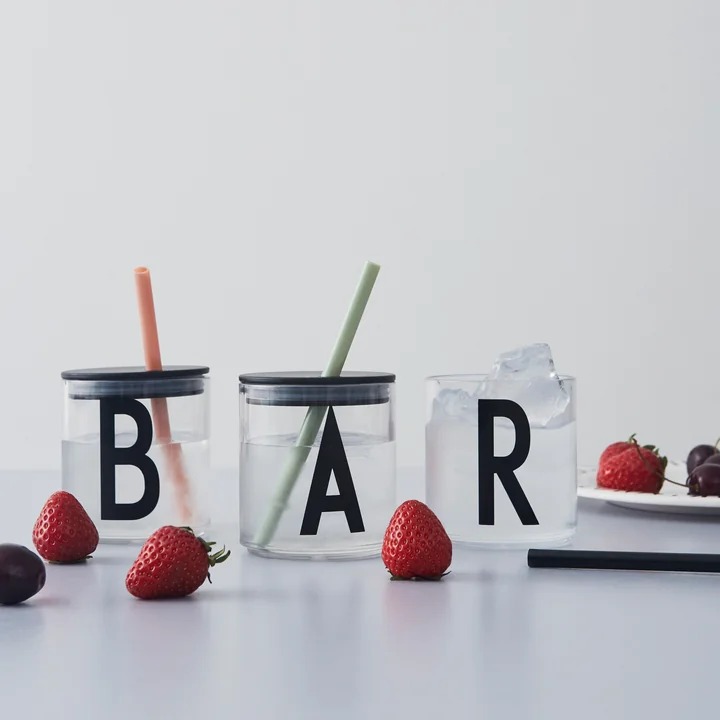 Design Letters - Strohhalm und Deckel für AJ Kids Personal Trinkgla