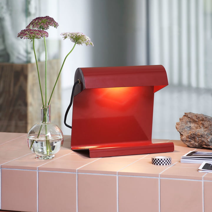 Lampe de Bureau Tischleuchte von Vitra in rot