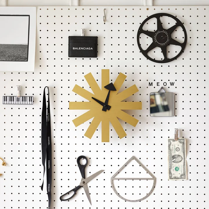 Asterisk Clock von Vitra in Messing