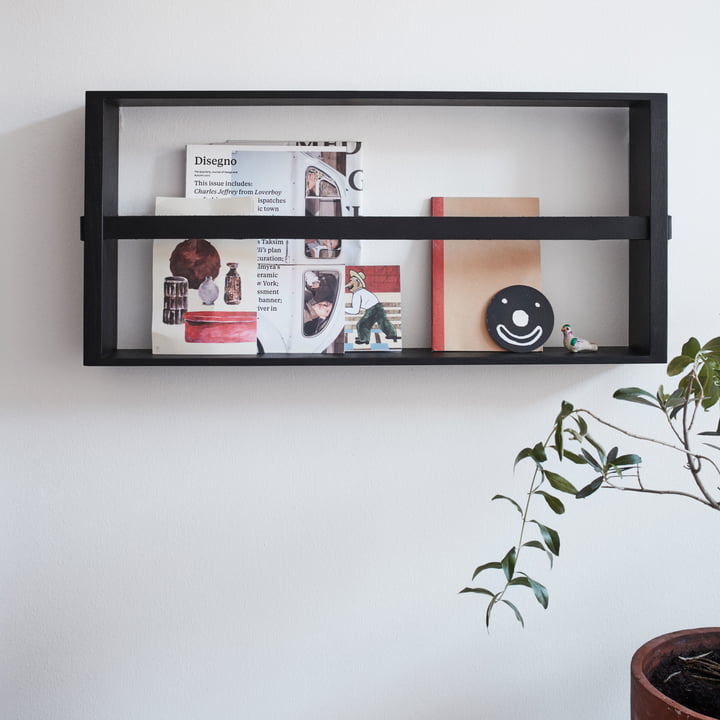 Norr Magazine Holder 75 cm von Skagerak in schwarz