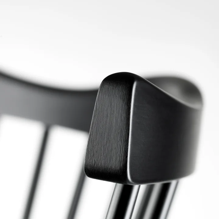  J52B Armlehnenstuhl, Buche schwarz von FDB Møbler