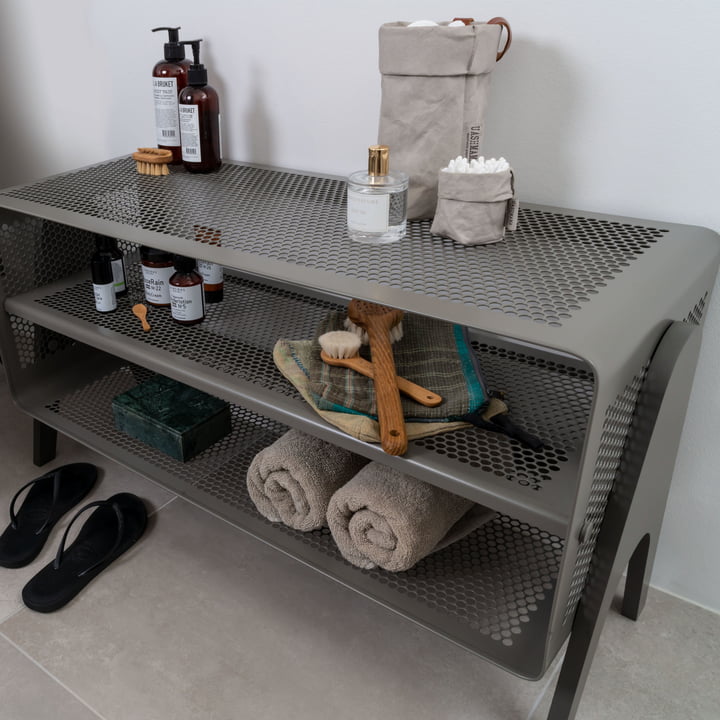 Stand-Schuhregal 88 x 35 x 50 cm von tica copenhagen in grau