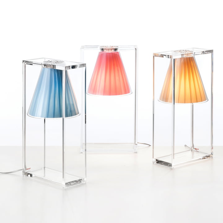  Light-Air Tischleuchte in rosa, blau und beige von Kartell 