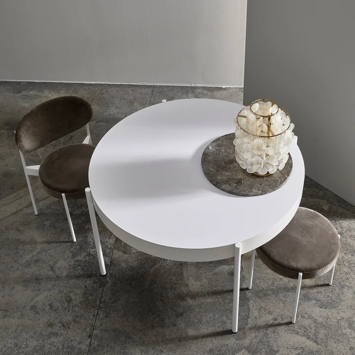 Fun 2TM Tischleuchte Ø 27 cm von Verpan in weiß / Messing