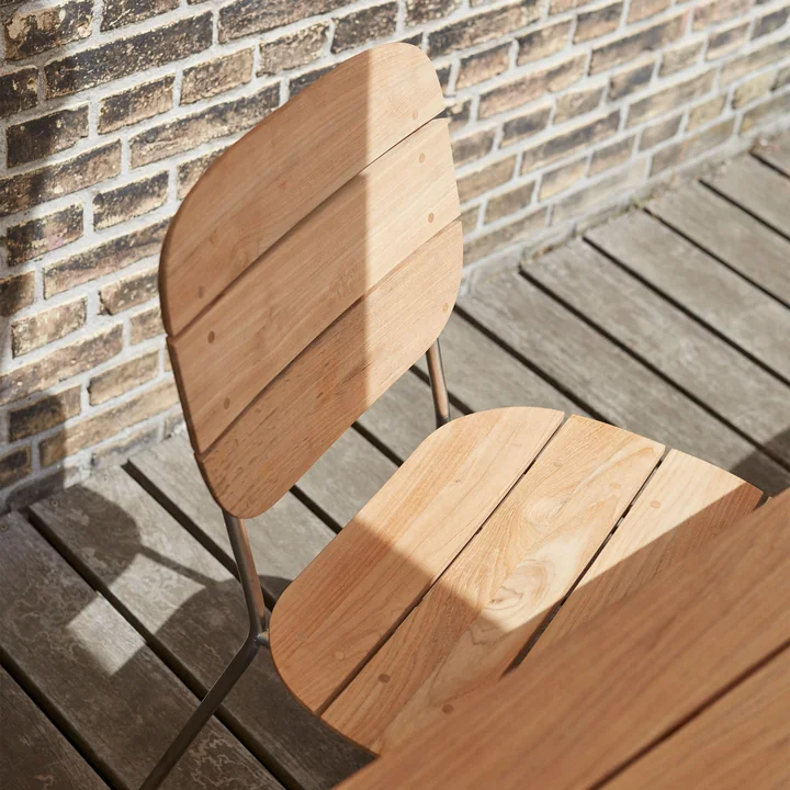 Lilium Stuhl, Teak / Edelstahl von Skagerak 