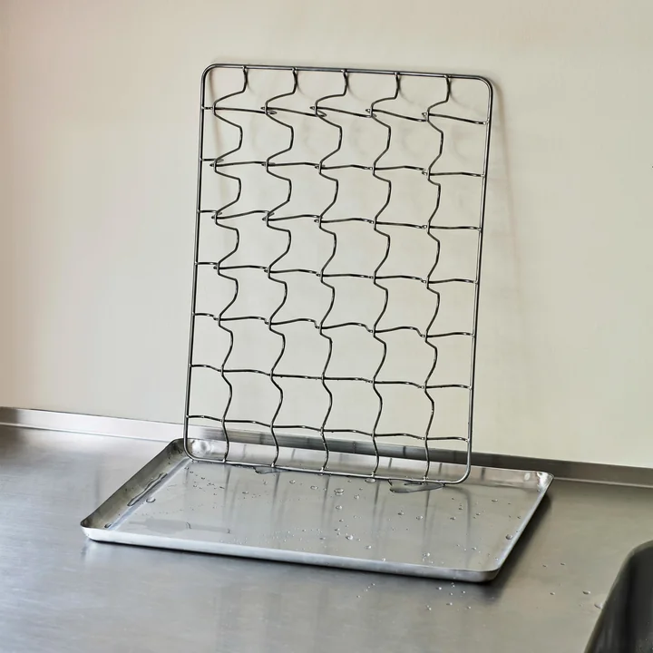 Shortwave Abtropfgestell von HAY in Edelstahl