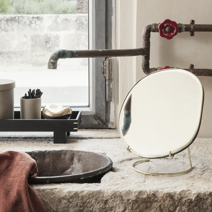 Pond Tischspiegel und Bon Accessoires Aufbewahrungsdose von ferm Living