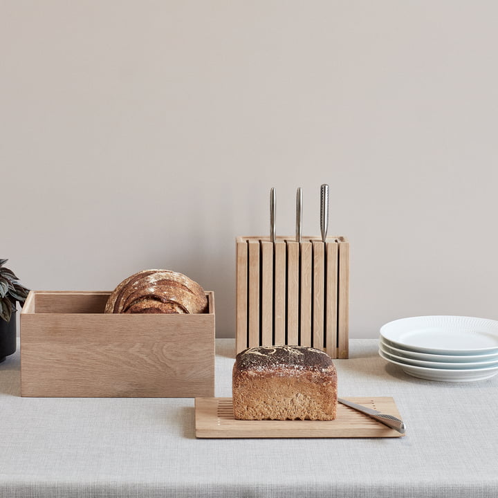 Messerblock und Gourmet Brotkasten von Andersen Furniture