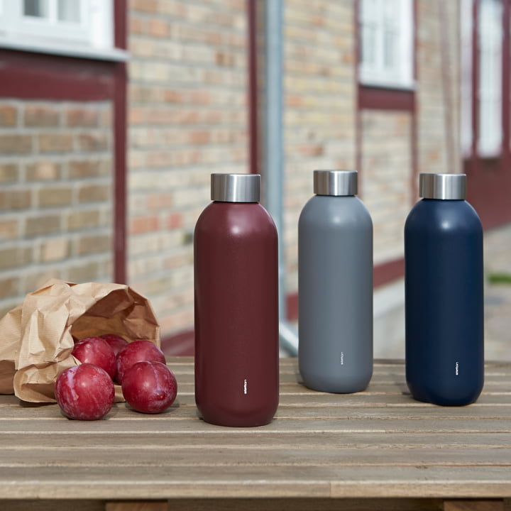 Die Keep Cool Trinkflaschen von Stelton in ihren verschiedenen Farben