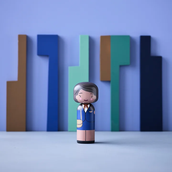 Jackie Brown als Sketch Inc. Holzfigur von Lucie Kaas