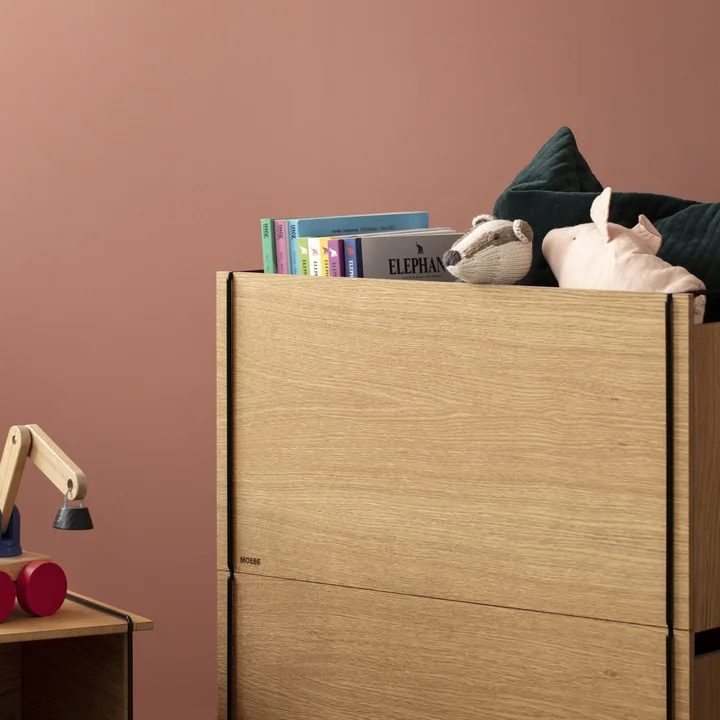 Die stapelbare Aufbewahrungsbox von Moebe