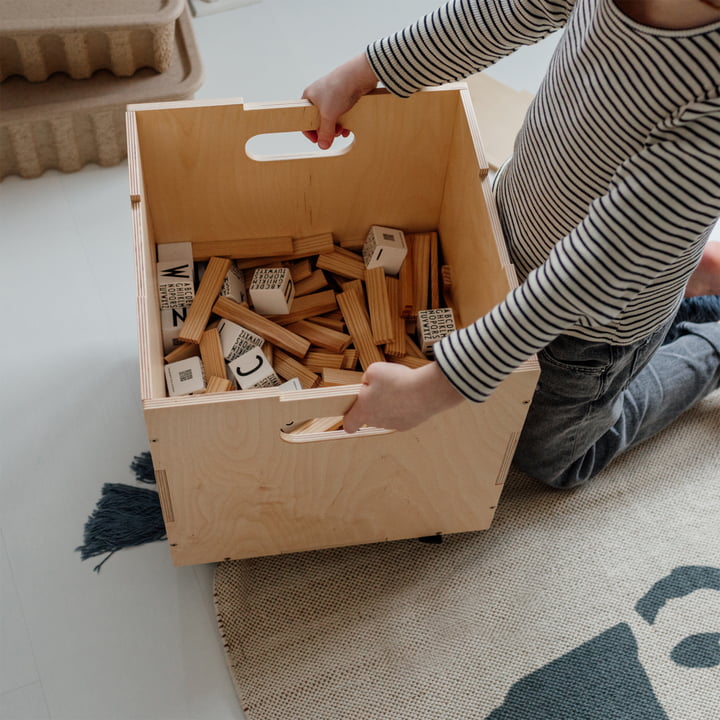 Die Cube Aufbewahrungsboxen von Nofred im Kinderzimmer