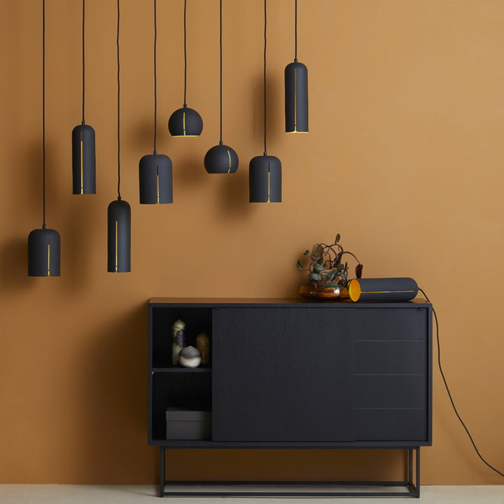 Virka Sideboard von Woud in schwarz