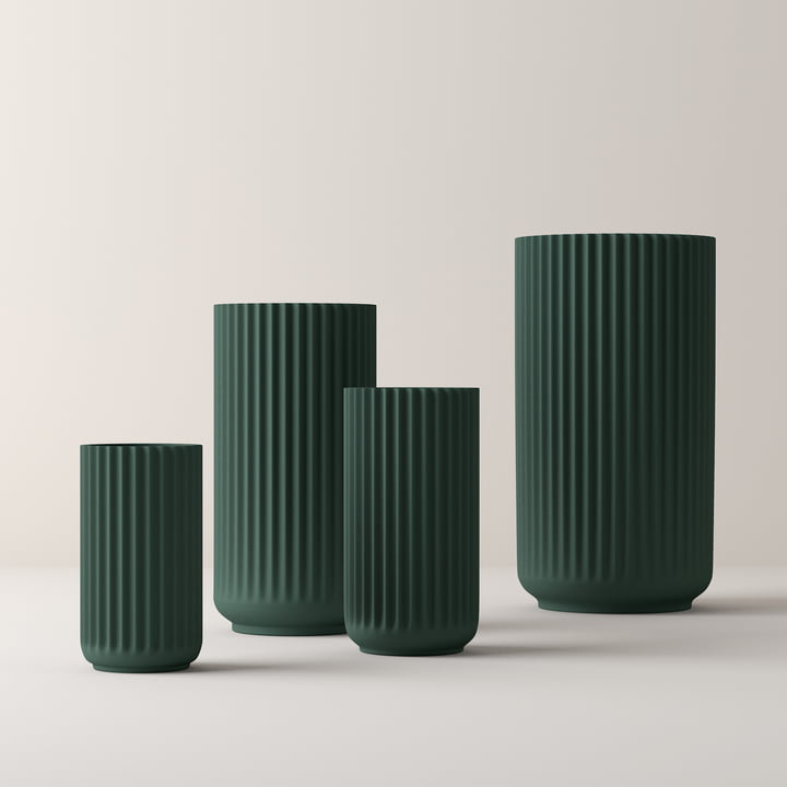 Lyngbyvase (grün) von Lyngby Porcelæn