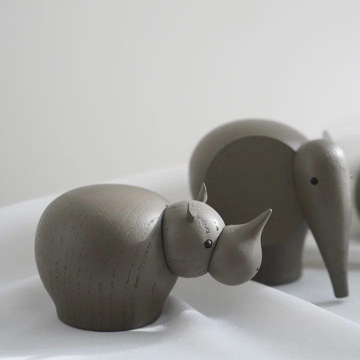 Rina Nashorn und Nunu Elefant von Woud