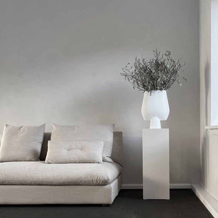 Sphere Vase Square Large von 101 Copenhagen in Bubble white