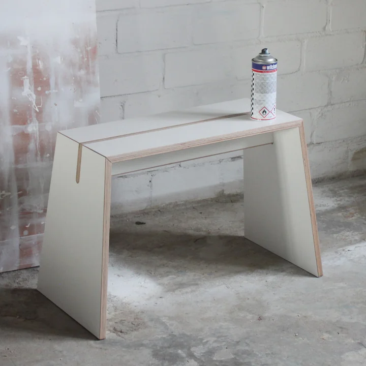 stubenhocker Hocker von Tojo in weiß