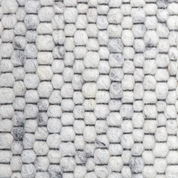 Filzkugelteppich Pebble von Collection in beige meliert
