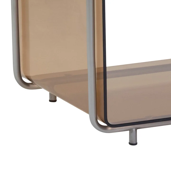 Zeitschriftenhalter im Rauchglas-Look