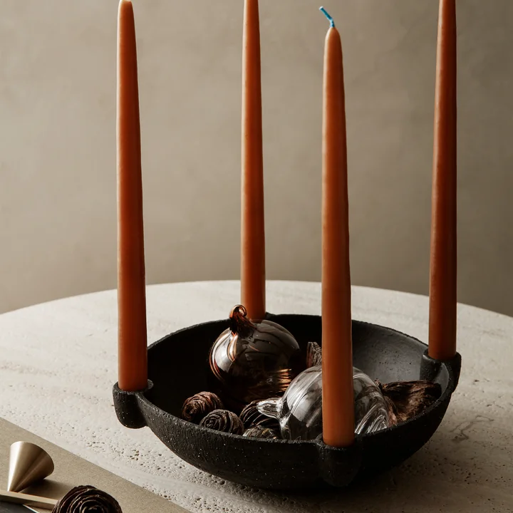 Bowl Keramik Kerzenständer von Ferm Living