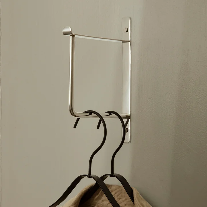 Kleider Wandhaken von Ferm Living in der Ausführung Edelstahl
