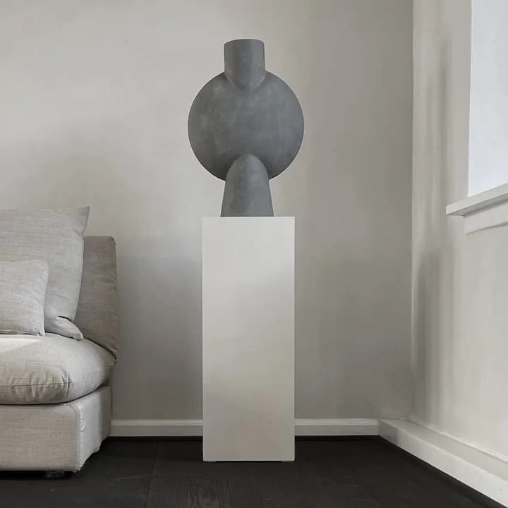 Sphere Vase Bubl Hexa von 101 Copenhagen in dunkelgrau