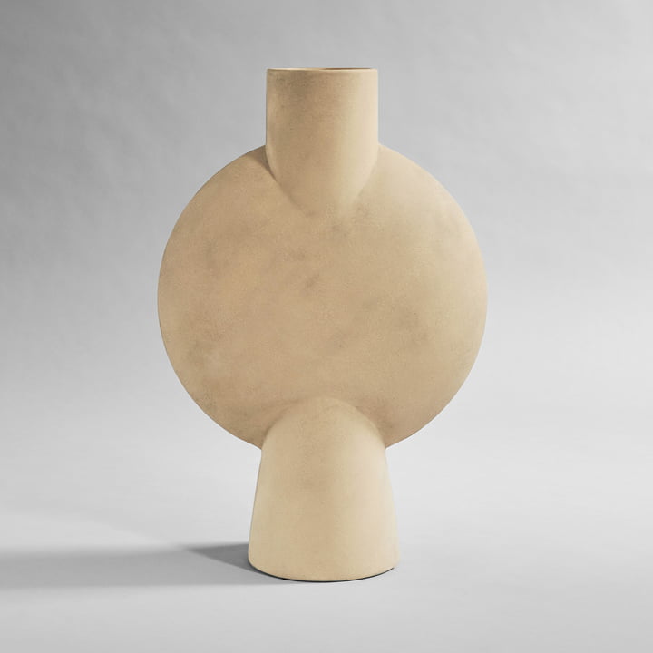 Sphere Vase Bubl Hexa von 101 Copenhagen in sand