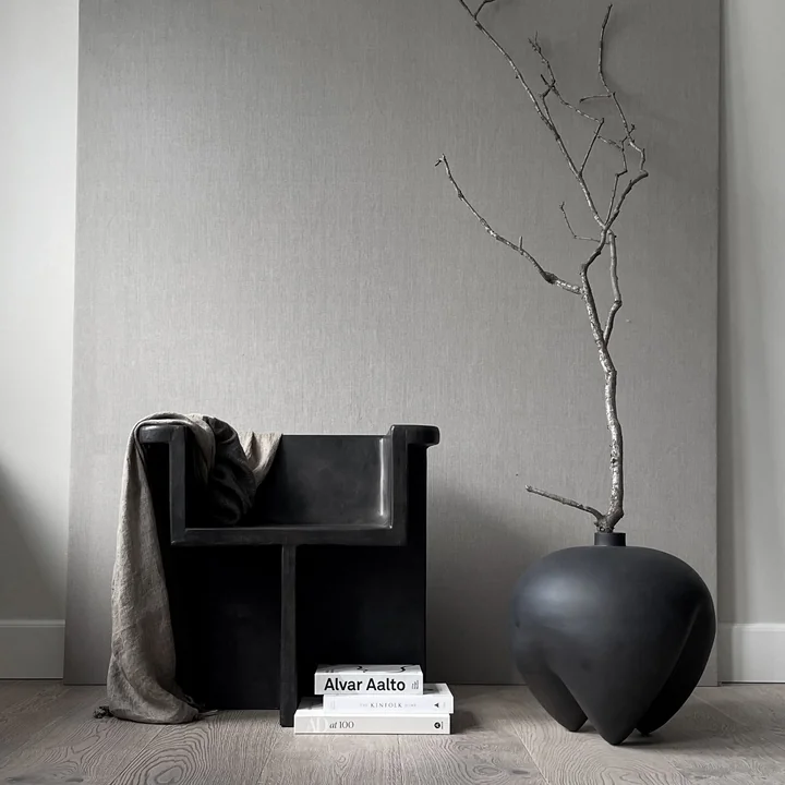 Sumo Vase Big von 101 Copenhagen in coffee / dunkelbraun