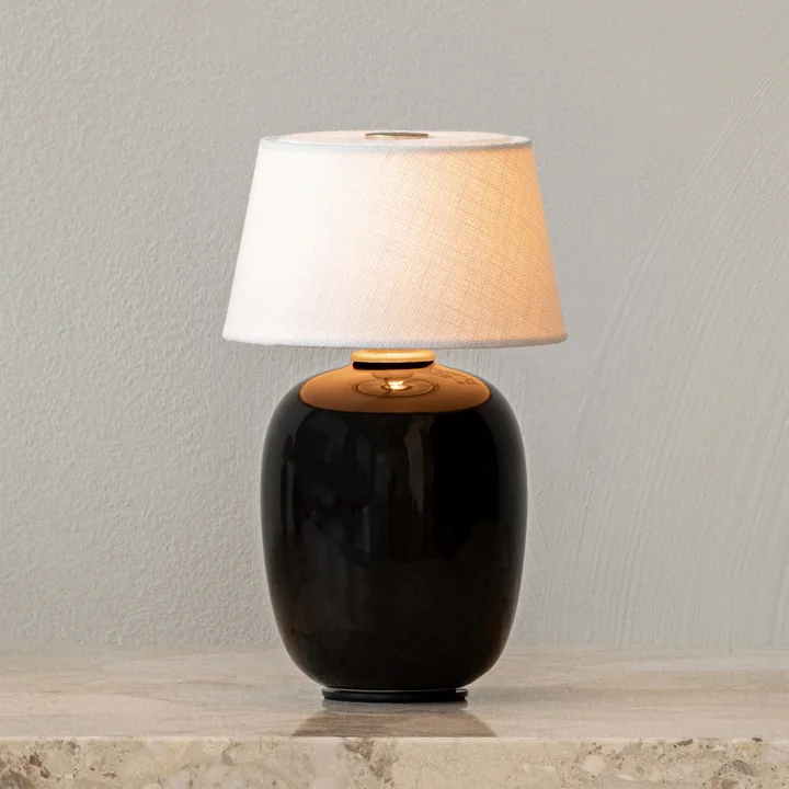 Torso Akkuleuchte, Ø 11,7 cm, schwarz von Audo