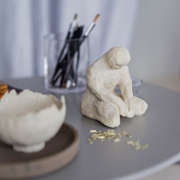 Art Piece Deko-Figur Meditation von Mette Ditmer in sand