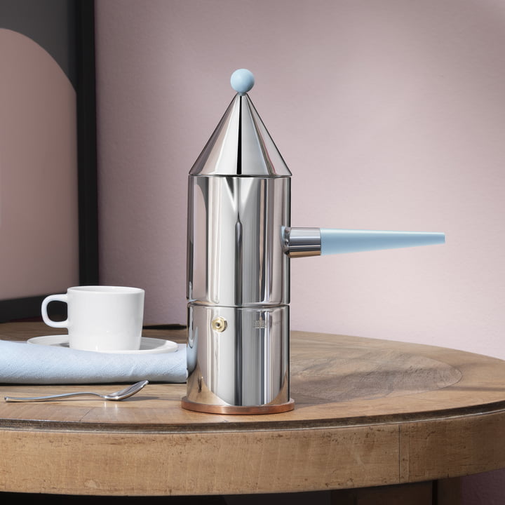 La conica manico lungo Espressokocher von Alessi