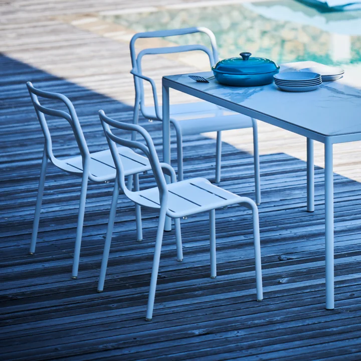 Live Outdoor Stuhl von Jan Kurtz in weiß