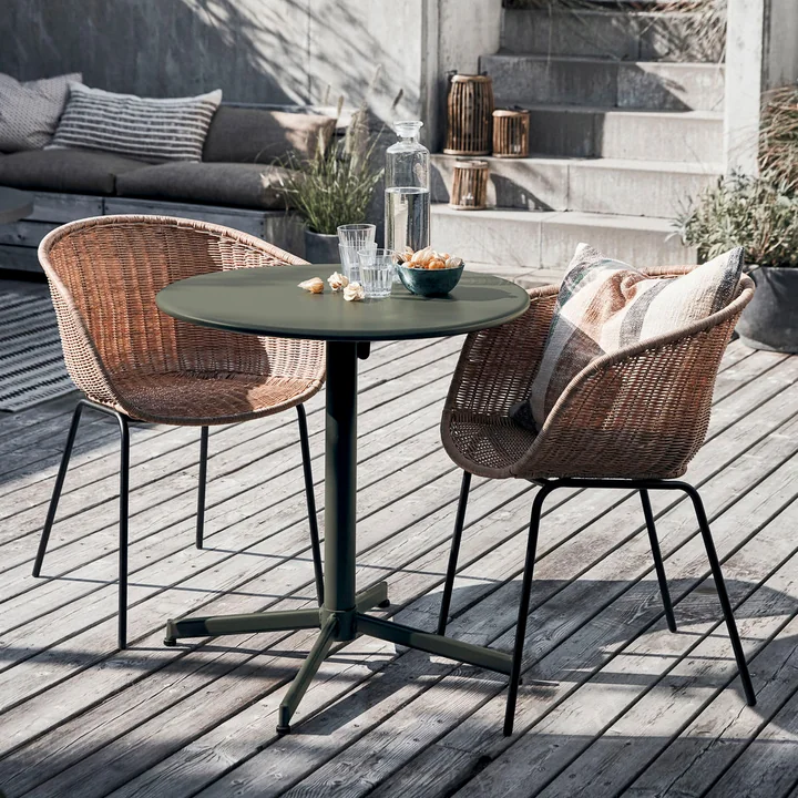 Helo Bistrotisch Outdoor von House Doctor in der Farbe grün